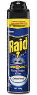 RAID KILLS FLYING INSECTS IN ONE SHOT FLYING INSECT KILLER ODOURLESS